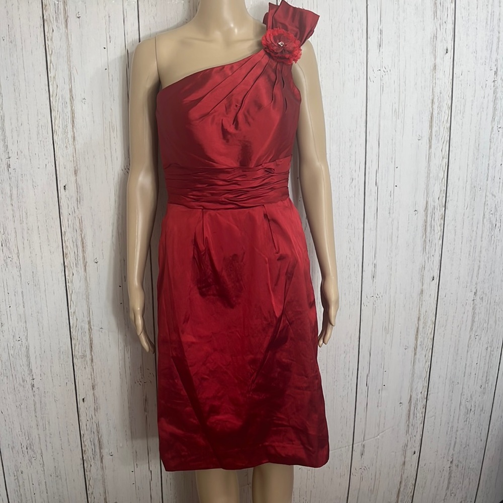 NWT Angelina Faccenda Ruby Red Cocktail Prom Homecoming Dress Size 7/8